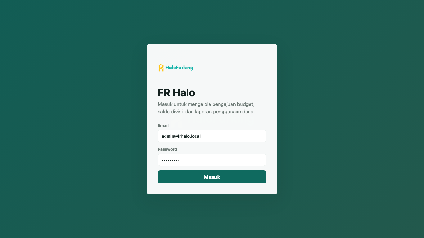Tampilan terbaru FIN HaloApp